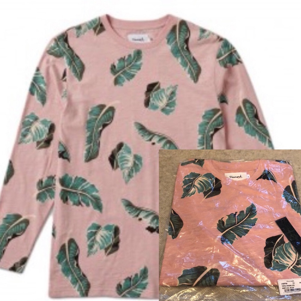 NWT Diamond Supply Co Tropical Paradise L/S Tee